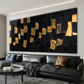 Canvas Art Wall Decor Modern Wall Art Pictures Artwork for Walls Black And Gold Wall Art Modern Abstract Wall Art