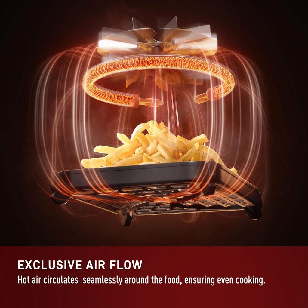 Infrared Air Fryer, 2x Faster Than Traditional Heating*, Large Air Fryer Toaster Oven Combo, 6 Qt Digital Touch Screen