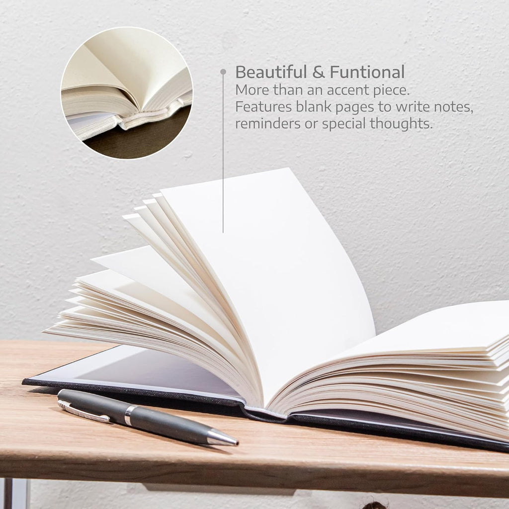 Dabster Guys Decorative Books Decor - Linen Decor Books with Inspirational Design - Shelf Decoration - Blank Pages