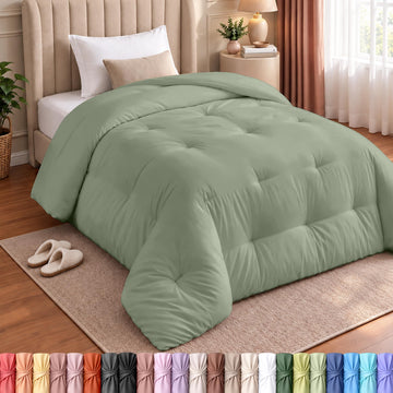 Twin Duvet Insert, Sage Green, Comforter, 64 x 88 Inches