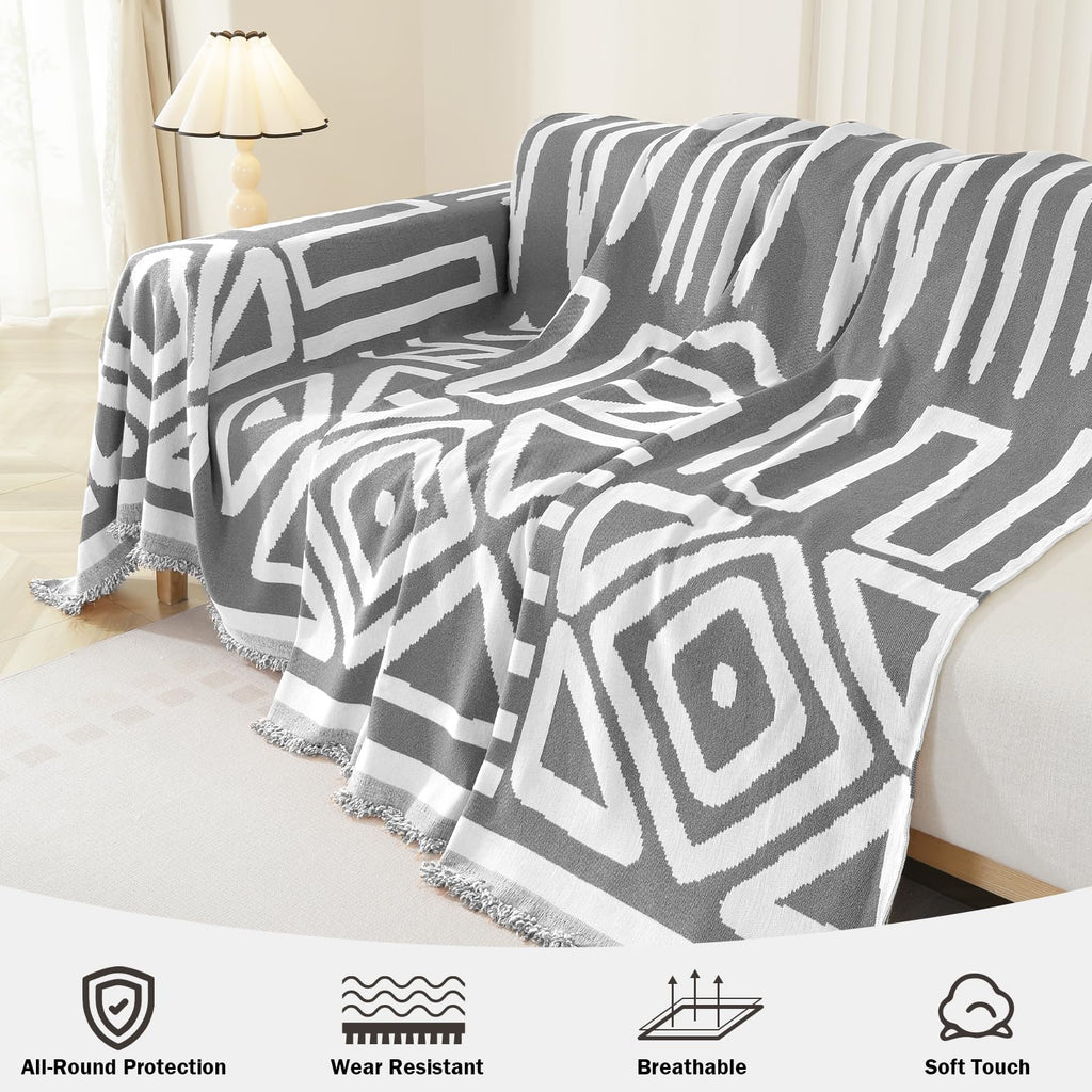 Sectional Couch Covers 2 Pieces, L Shaped Sofa Covers Washable
