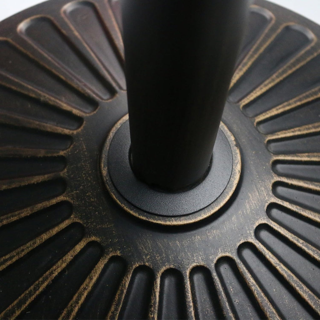 18" 30.2-lbs Heavy Duty Round Antiqued Umbrella Base - Bronze