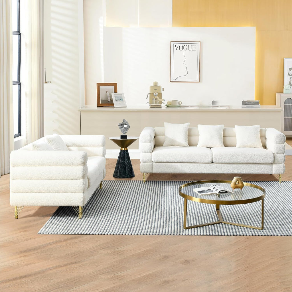 Luxury Teddy Sofa Set for Living Room, Modern Decor Furniture Sectional Sofa