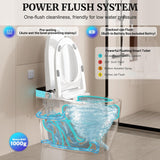Smart Toilet with Elongated Heated Seat, Auto Flush, One Piece Toilet for Bathrooms Soft-Close Seat & Lid, Night Light