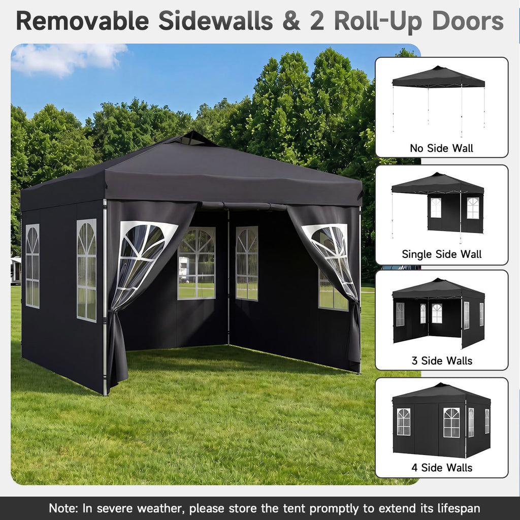 10x10 FT Pop Up Canopy with Center Lock