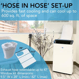 ARC-1230WNH 14,000 BTU (12,000 BTU SACC) NEX Inverter Dual Hose Cooling Portable Air Conditioner, Heater