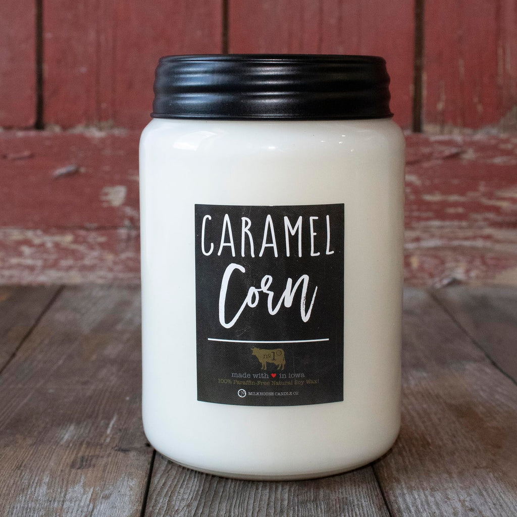Soy Scented Candles, Caramel Corn, 26 Oz