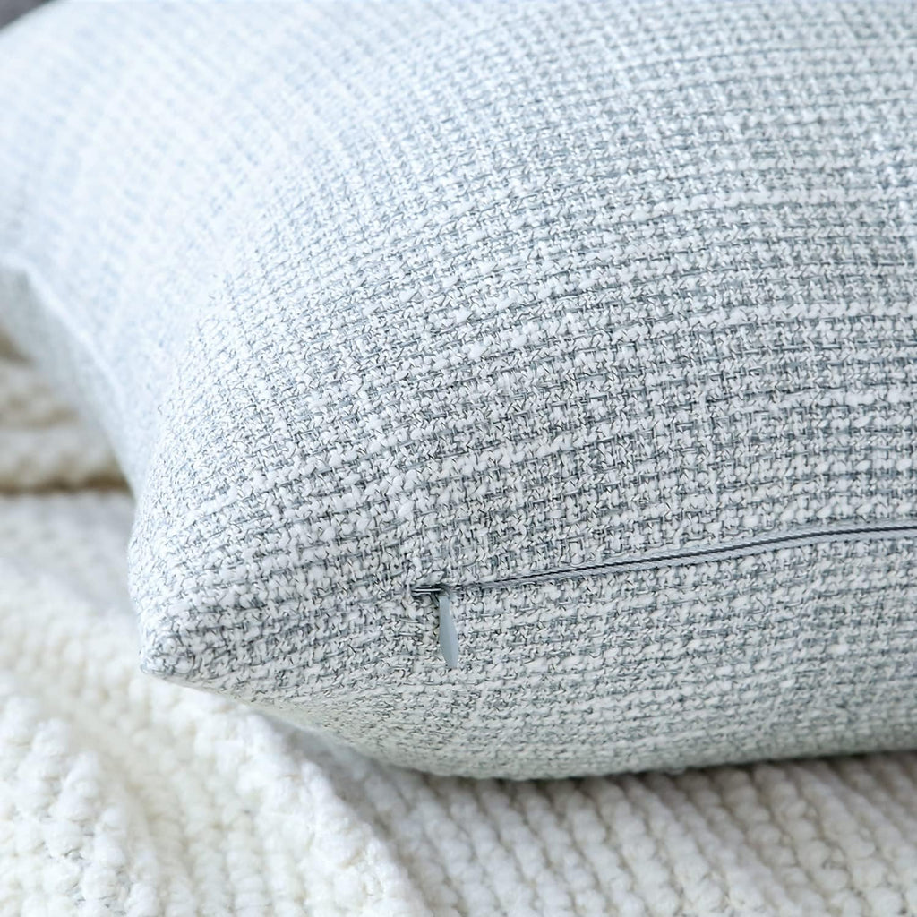 Linen Throw Pillow Covers Set of 2 Decorative Square Pillowcases Cushion Covers 20x20 Inch