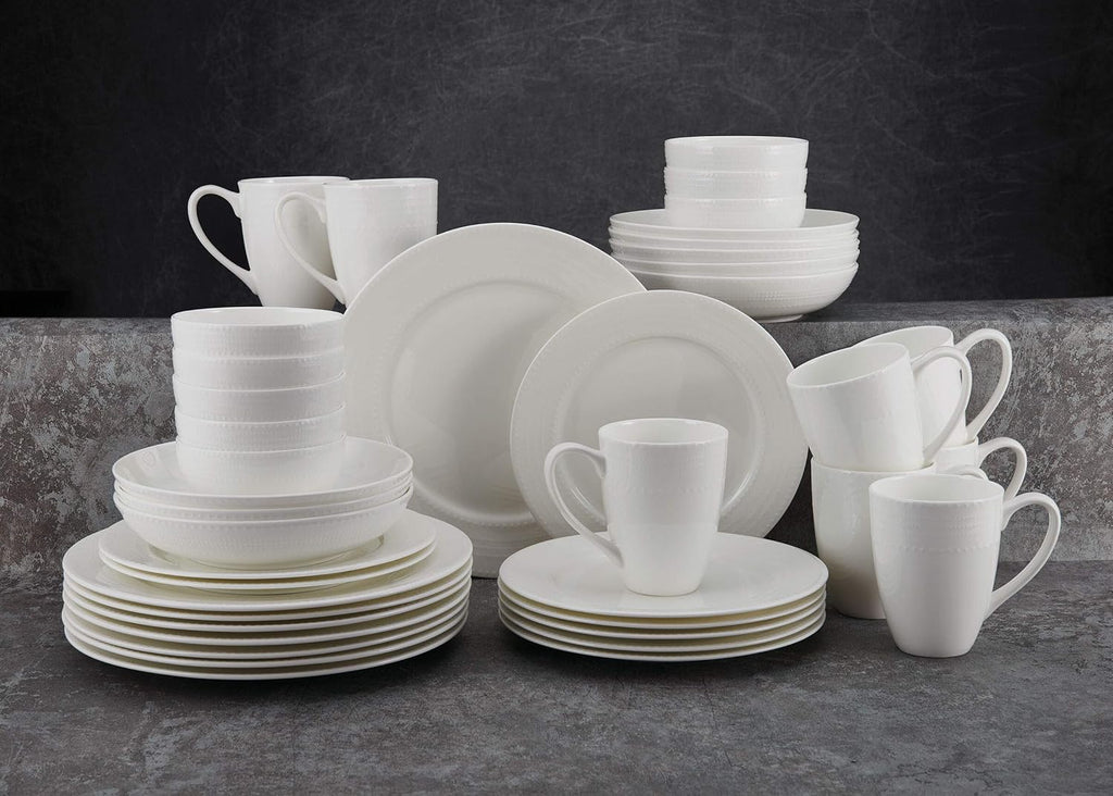 Annabelle Bone China 40-Piece Dinnerware Set, Service for 8