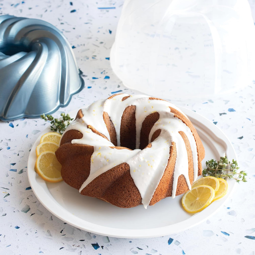 Formed Swirl Bundt with Keeper, 10 Cup, Twilight Blue