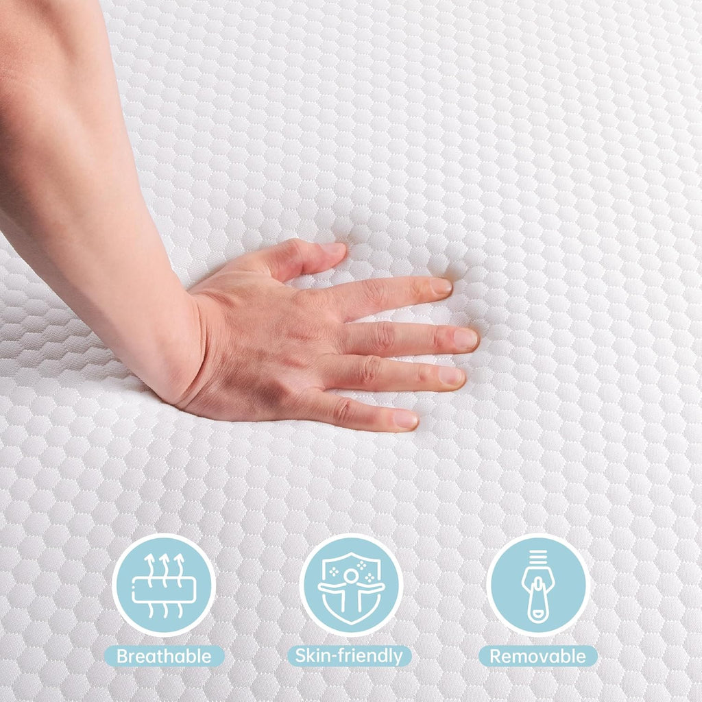 Crib Mattress, Memory Foam Toddler Mattress with Breathable Washable Cover, Standard Size Baby Mattresses for Crib: