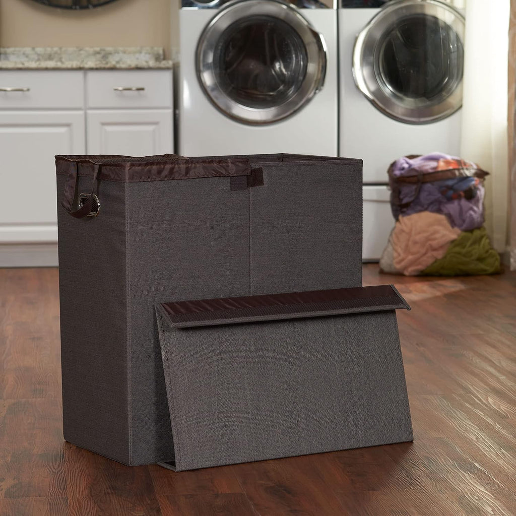 Collapsible Double Laundry Hamper Sorter