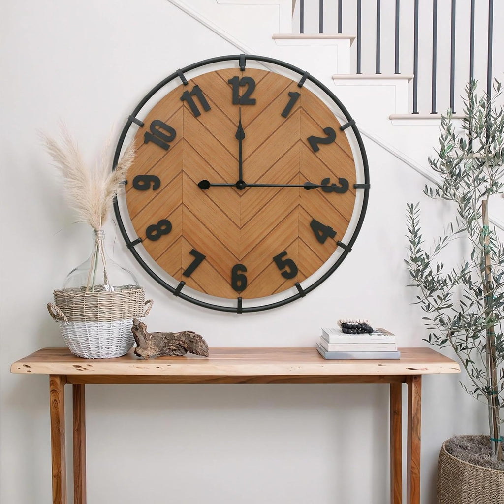 27 Inch Large Farmhouse Wall Clock