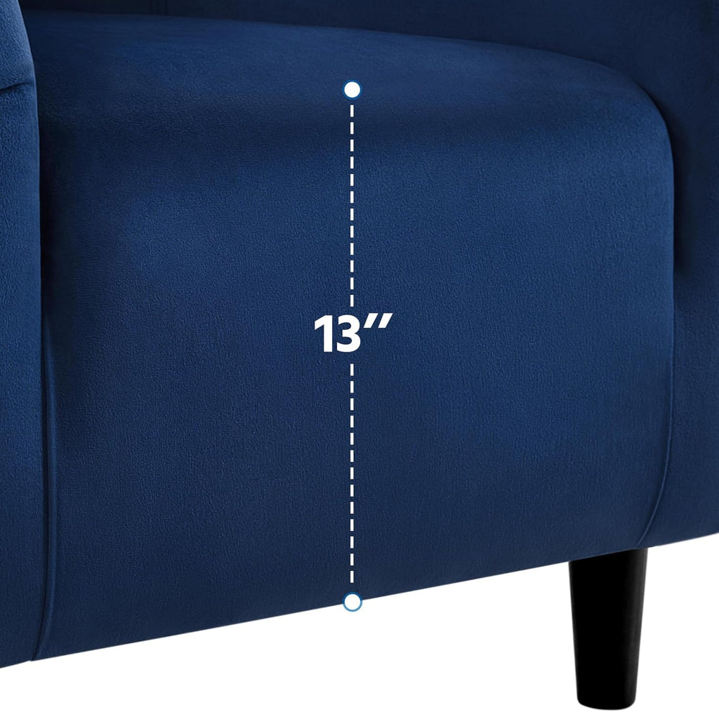 Velvet Accent Chair Set of 2, Barrel Chair , Modern Club Chair with Soft Padded Seat and Sturdy Legs Waiting Room