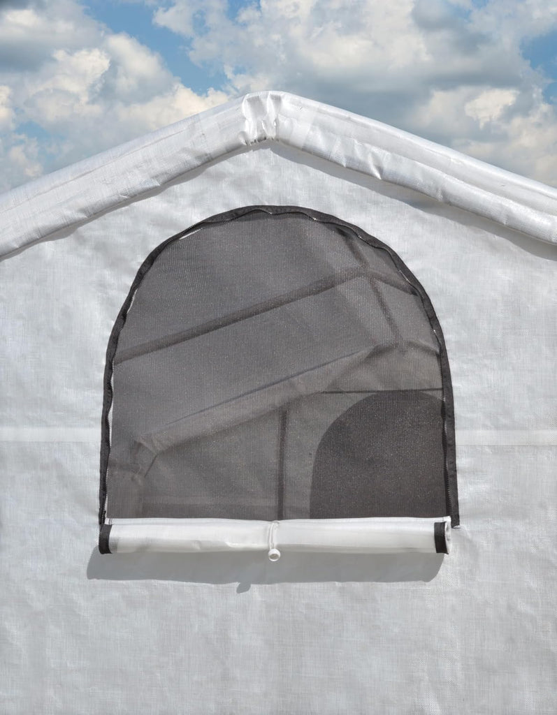 6' x 8' x 6.5' GrowIT Greenhouse Peak Roof Style Backyard Grow House with Integrated Shelving