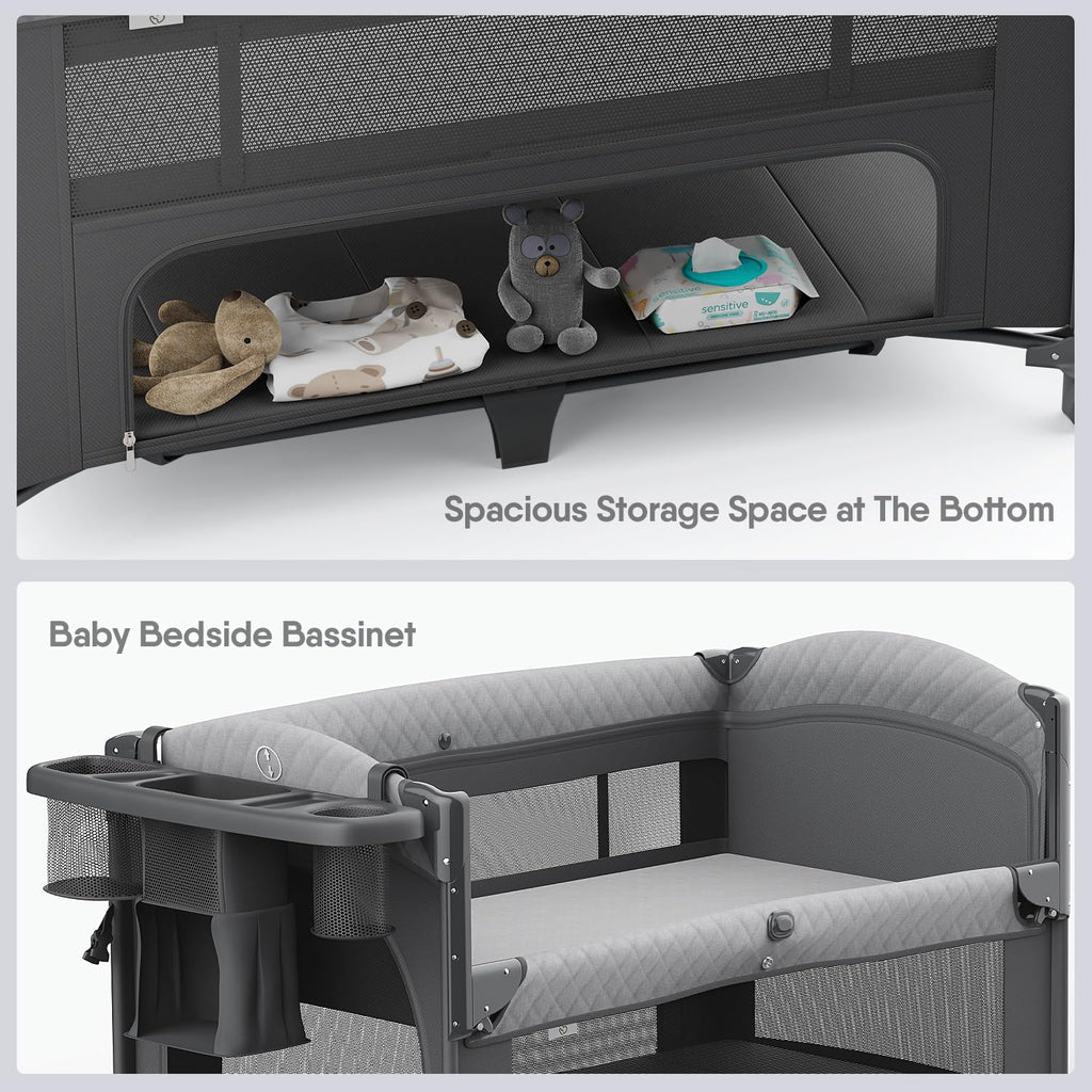 Bassinet, Play Yard, Bedside Crib Sleeper, Diaper Changer