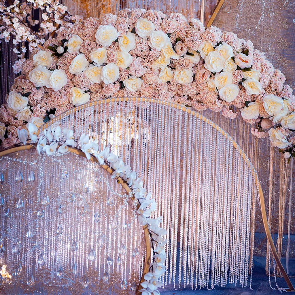 200 ft Crystal Beads by The Roll Crystal Bead String Chain Crystal Garland Roll for Wedding Party Decorations