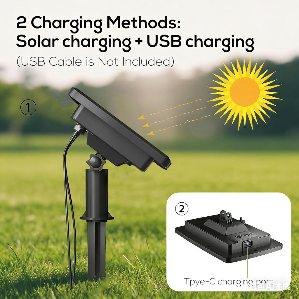 Smart Bluetooth Landscape Spotlights 4 Pack, RGBW Landscape Light, Solar Spot Lights Outdoor, Solar Outdoor Uplights