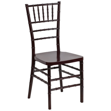 Mahogany Resin Stacking Ballroom Chair