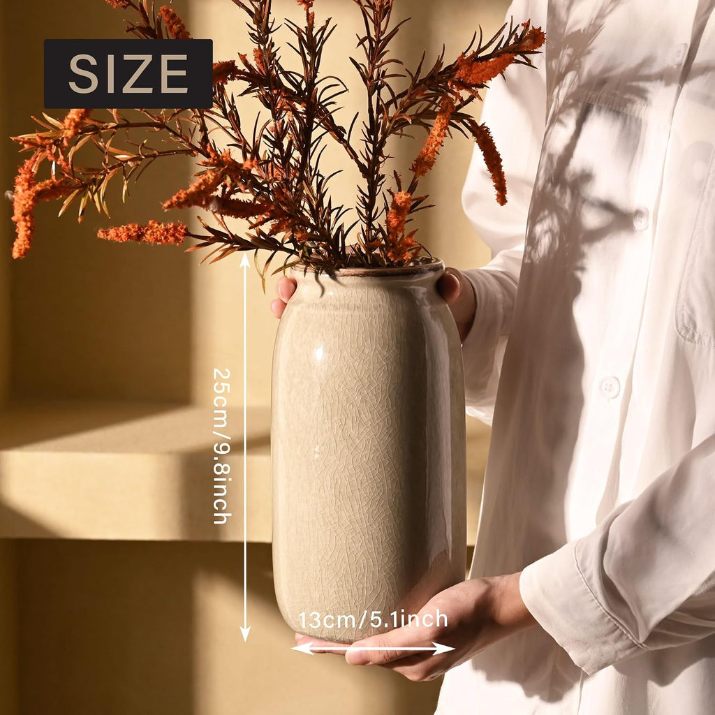 Rustic Large Green Vase
