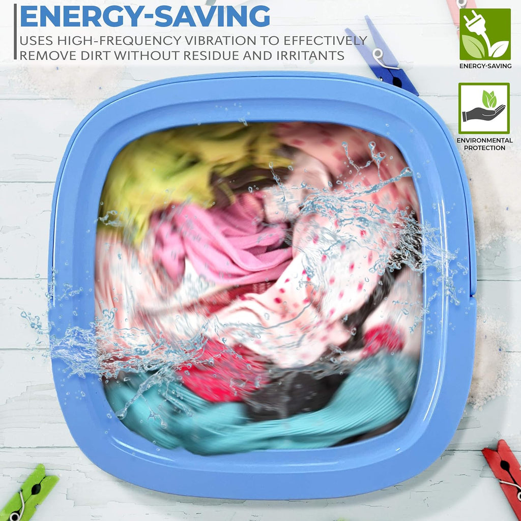 Portable Washing Machine Mini Washer Lightweight Collapsible Bucket