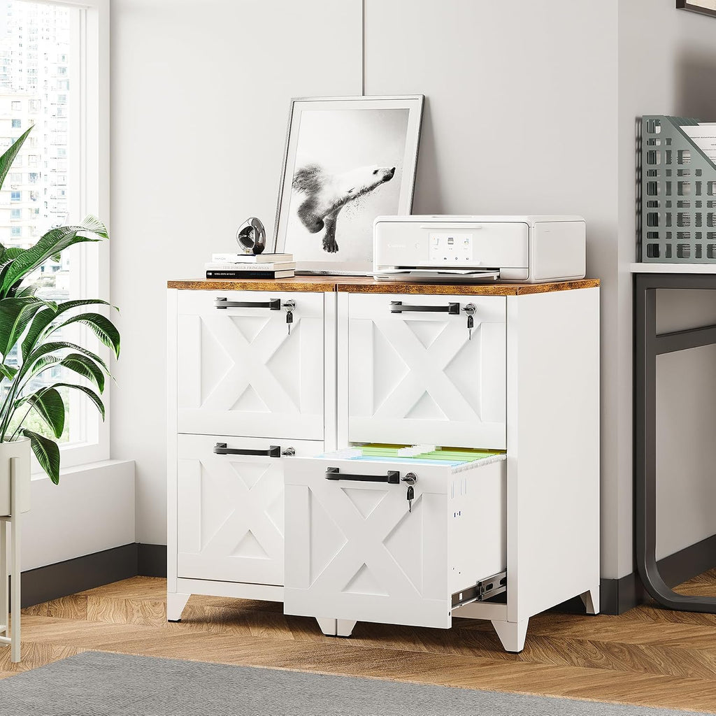 File Cabinet with Lock Vertical Filing Storage Cabinet Office Home Steel for Letter Size File Cabinet Locked,Assembly