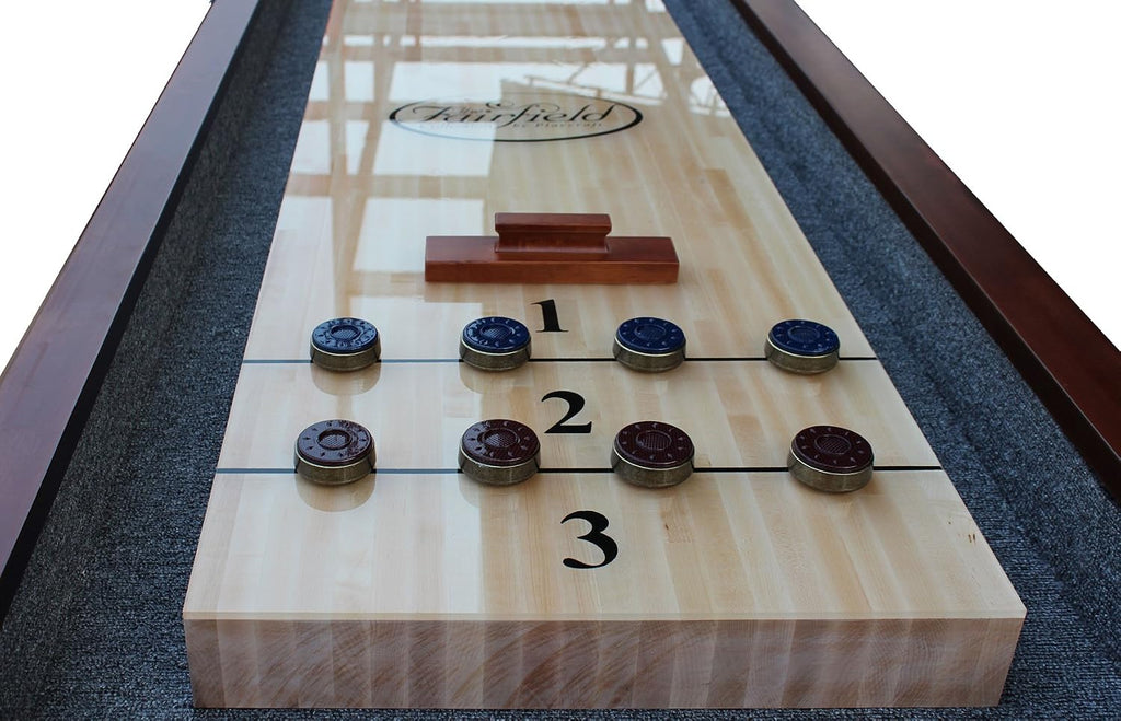 River 14' Chestnut Pro-Style Shuffleboard Table