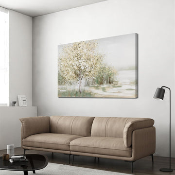 Green Wall Art Modern Nature Wall Art Canvas Art Wall Decor Spring Scene Wall Art Decor Artwork Large Wall Art Prints
