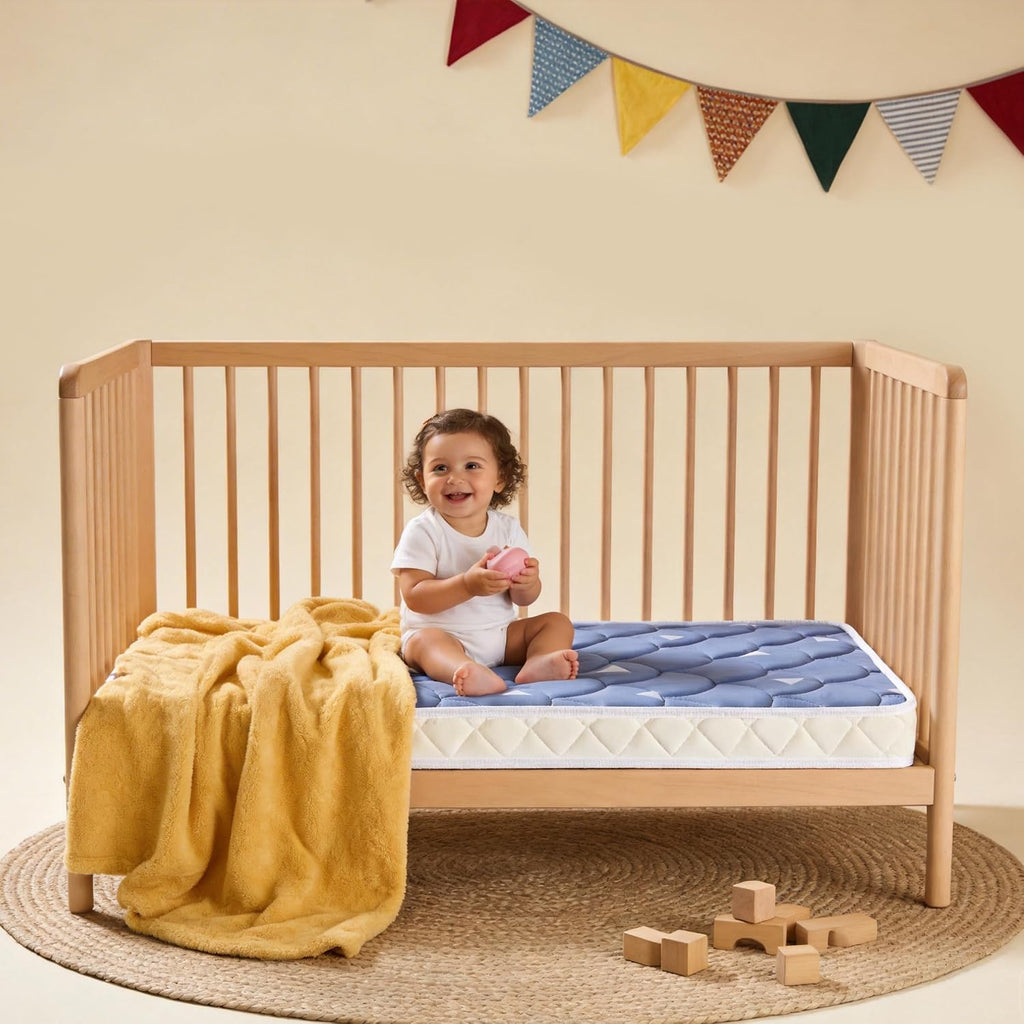 Mini Crib Mattress 38" x 24" x 4"- Firm Support and Comfort Premium Foam,Noiseless and Odorless,Hypoallergenic Mini