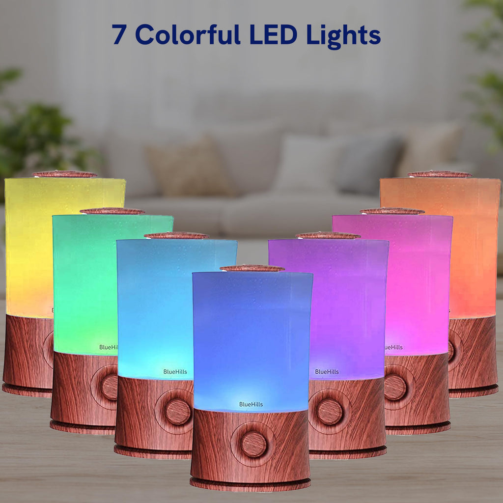 Premium 2000 ML Large Essential Oil Diffuser 2L XL Dark Wood