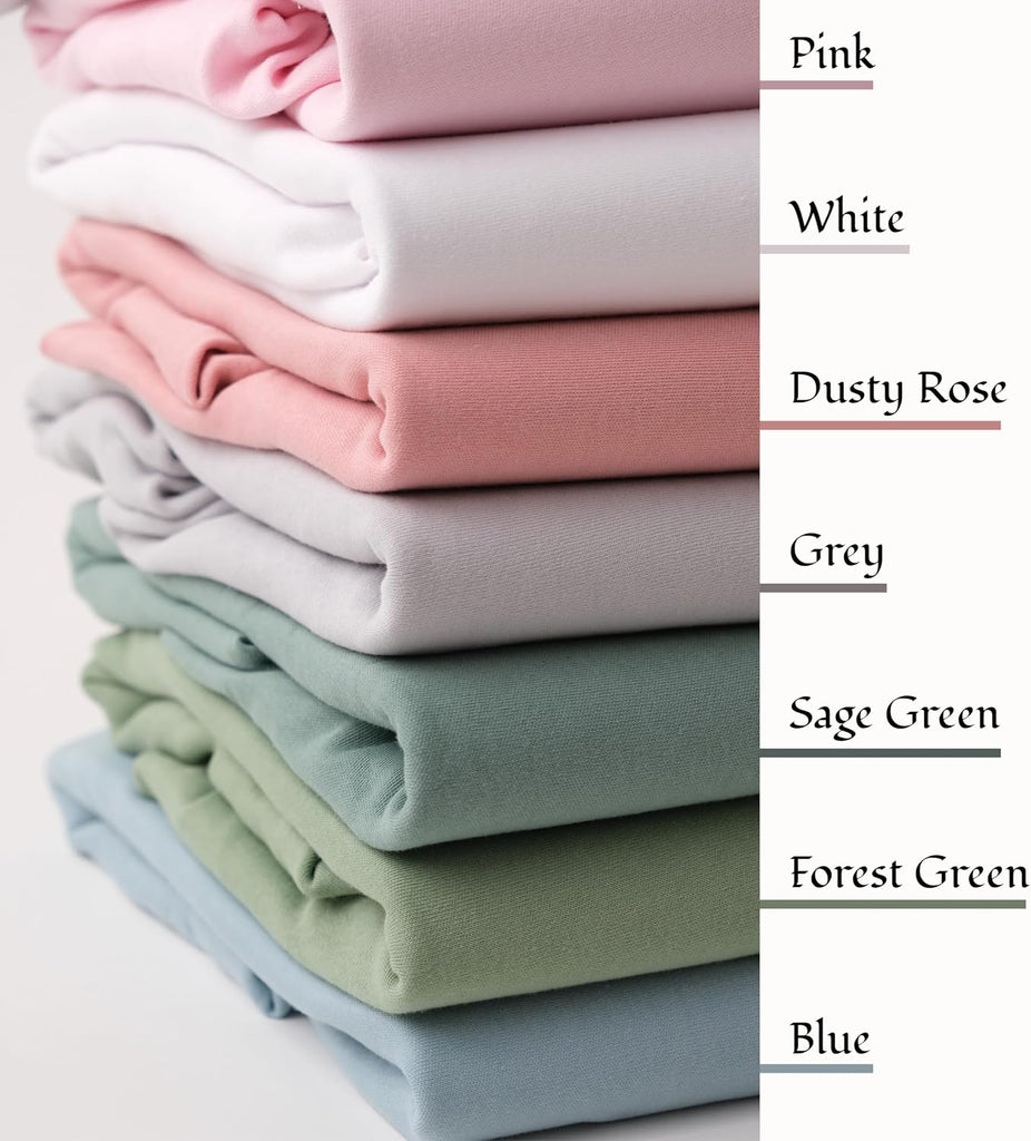 Organic Cotton Bassinet Sheets Compatible with Arm's Reach Clear-Vue & Cambria Co-Sleeper, Ingenuity Foldaway Rocking