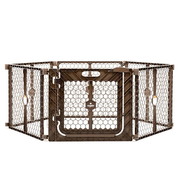 Safety 192" Plastic Super Wide Baby Gate & Play Yard with Door