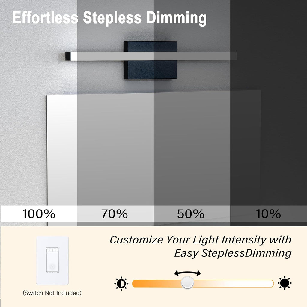 24 Inch LED Bathroom Vanity Light Bar 5700K Dimmable Led Bathroom Light Over Mirror Modern Bath Wall Light Cool White
