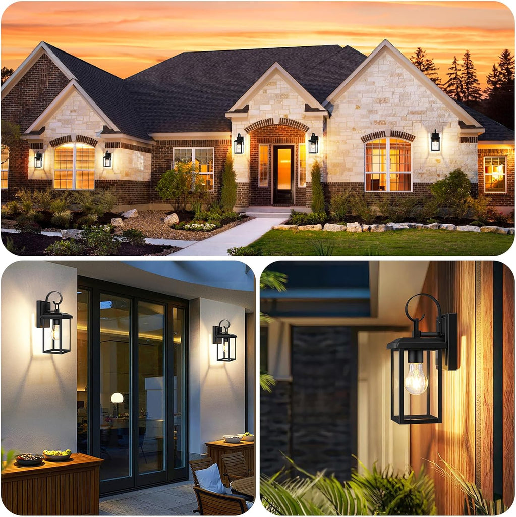 2-Pack Outdoor Wall Light Fixtures, Exterior Lighting Fixtures Wall Mount
