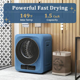 Portable Washer and Dryer Combo, 20 Lbs Twin Tub Washing Machine, 1.5 Cu.Ft Compact Clothes Dryer, Portable Washing