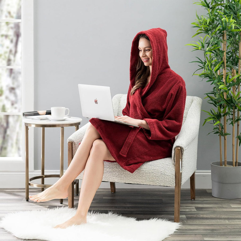 Women's Hooded Terry Bathrobe