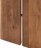 Amistad 72" Solid Wood Modern Farmhouse Rectangular Dining Table in Walnut