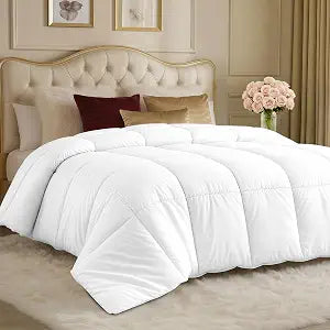 Duvet Insert, Comforter King 90 x 102 Inches, White
