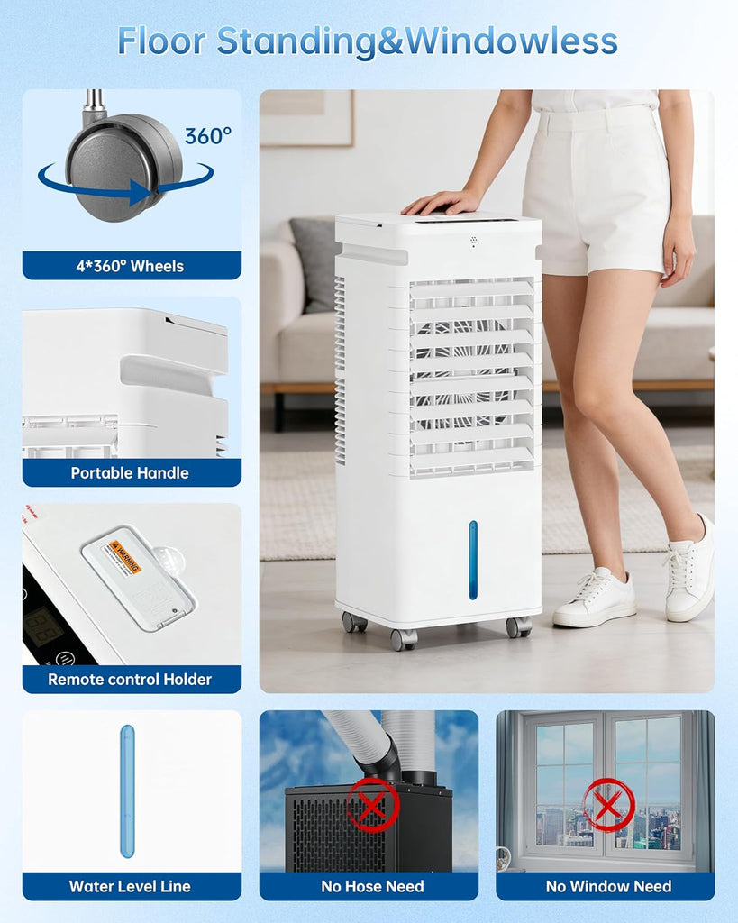Portable Air Conditioners, Swamp Cooler Portable AC Unit for Room