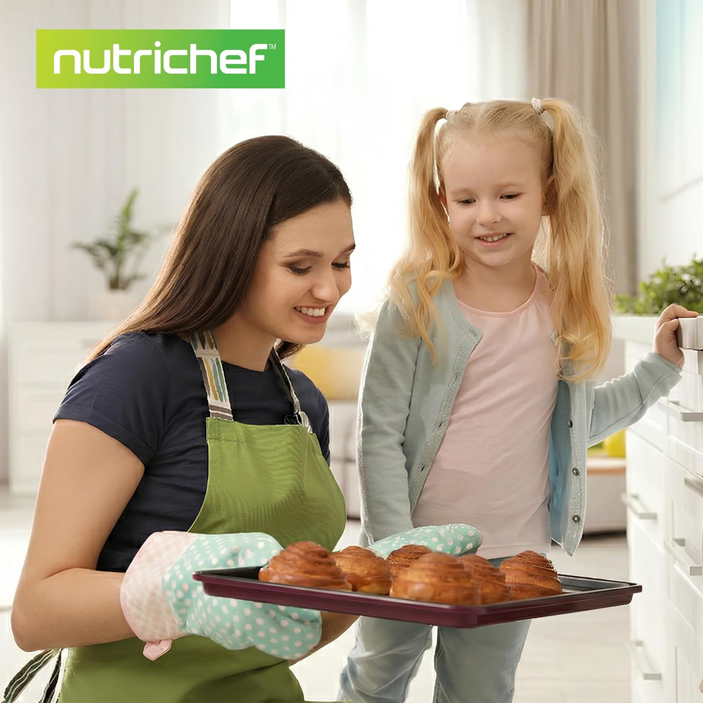 8-Piece Nonstick Stackable Bakeware Set - PFOA, PFOS, PTFE Free Pan Set w/Non-Stick Coating, 450°F Oven Safe, Round
