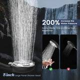 Filtered Shower Head with Handheld, High Pressure 7-Spray Showerhead with Filters for Hard Water