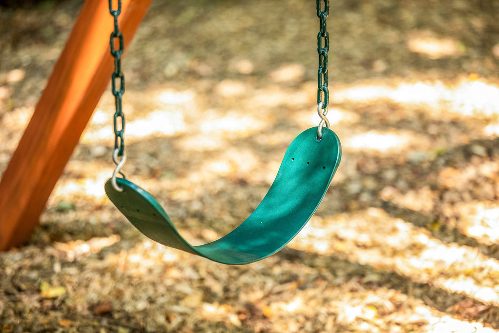& June Green Belt Playset Swing with 80" Chains Made for 5' and 6' Deck Height