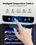 25 bottle Wine Cooler Refrigerator, Freestanding Compressor Wine Fridge with Adj