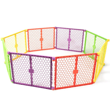 Safety 192" Plastic Super Wide Baby Gate & Play Yard with Door
