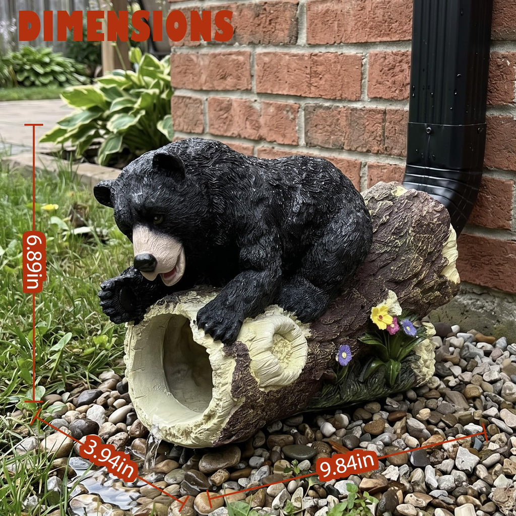 Bear Decorative Gutter Downspout Extension Statue, Animal Gutter Guardian Rain Downspout Extender, Garden Splash