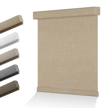 Blackout Roller Shades for Indoor Windows, Beige