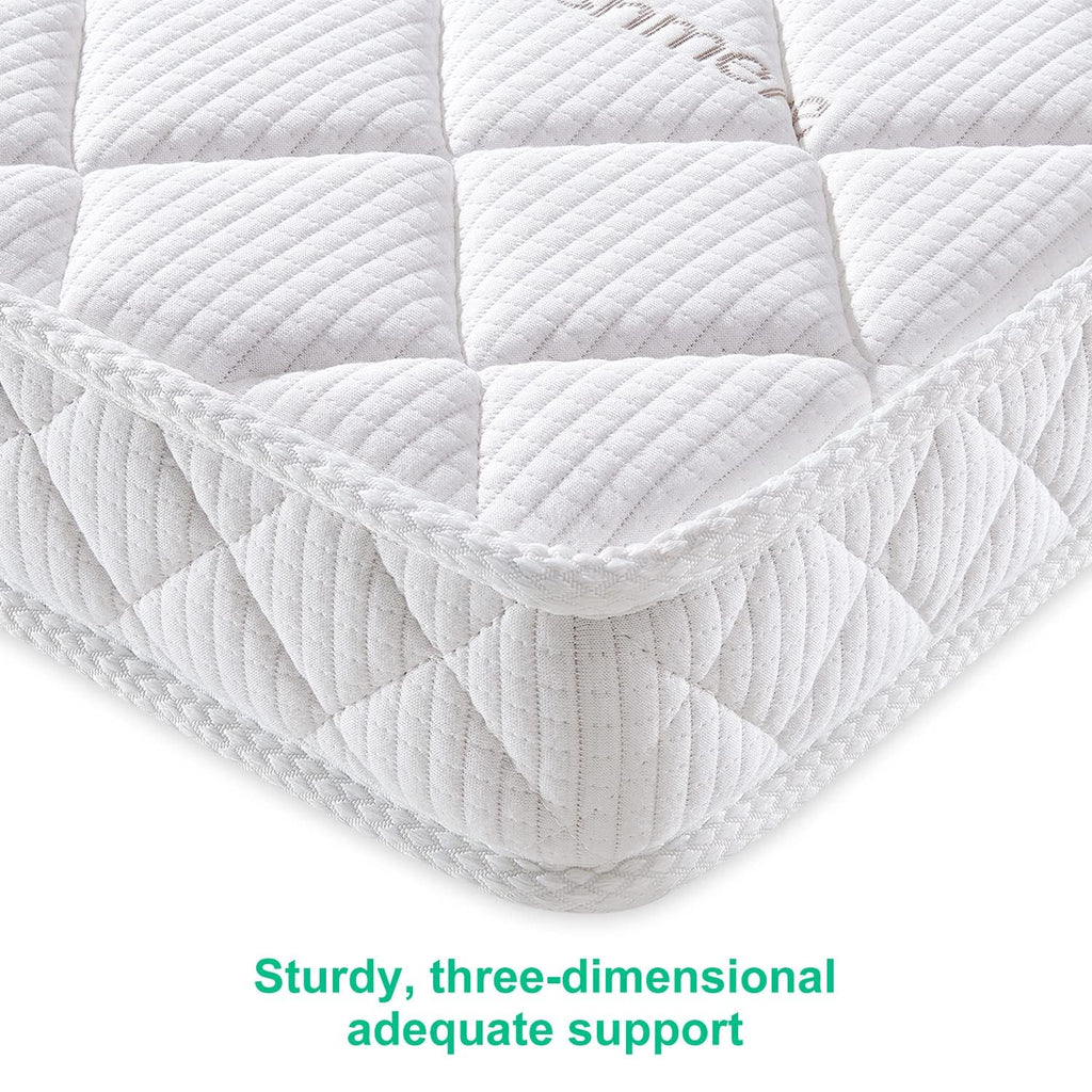 Premium Crib & Toddler Mattress,100% Knitted Fabric, Premium Fleece Surface-Hypoallergenic, 5" Thick Firm Soft Crib