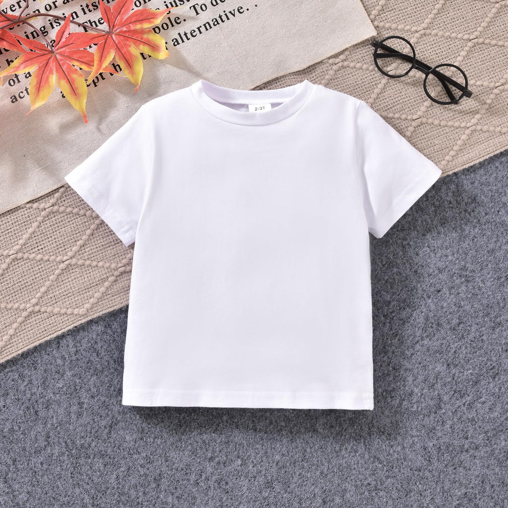 Toddler Boy Fall Clothes Corduroy Long Sleeve Button Down Lapel Collared Shacket Jacket White T-shirt Cargo Pants
