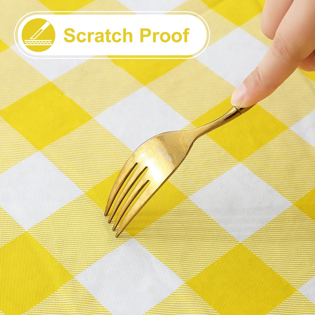 Rectangular Waterproof Vinyl Table Cloth, Flannel Backed Tablecloth