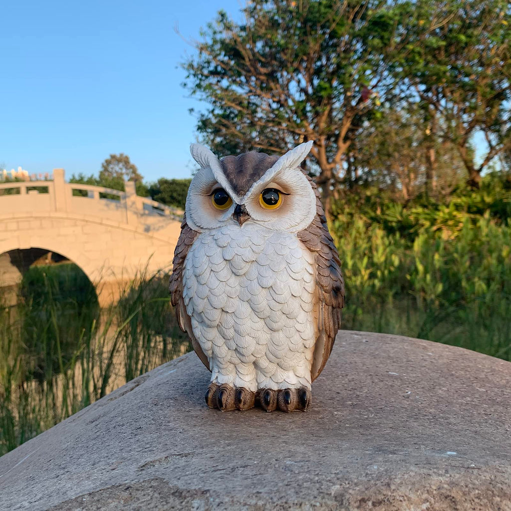 Owl Statue Garden Decor, 8.3 Inch